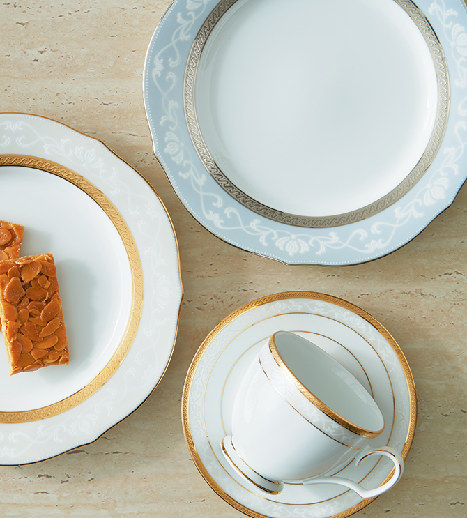 ノリタケ □特別価格□ ハンプシャープラチナ 20pcセット 4人用 ( 食器