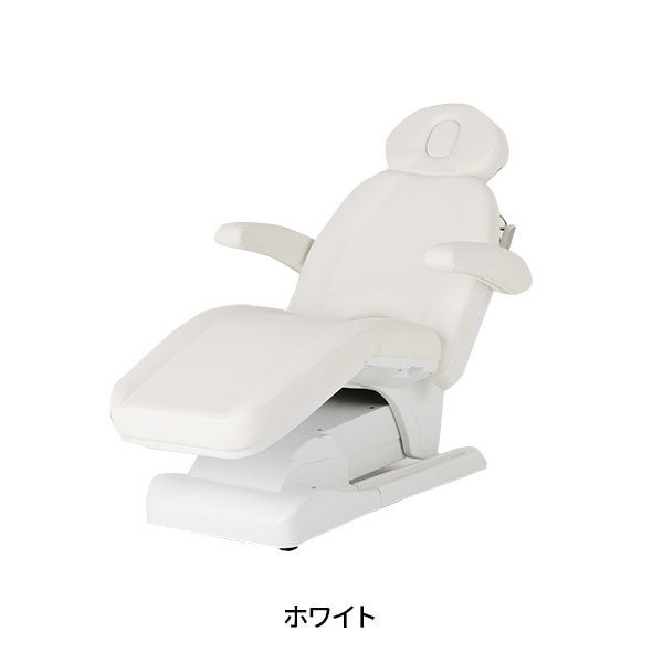 7BEAUTY（7ビューティー） 電動昇降 フェイシャルベッド 有孔 ホワイト