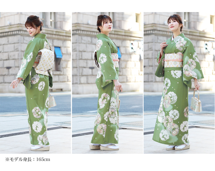 レンタル】 訪問着 レンタル 19点フルコーディネートレンタルセット