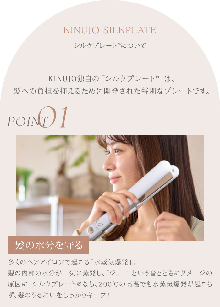 正規品 KINUJO 2WAY IRON 絹女 キヌージョ ツーウェイアイロン 海外