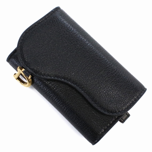 Christian Dior / キーケース/レザー/BLK/レディース Christian Dior