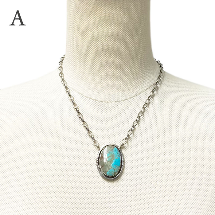 キングマンターコイズペンダント インディアンジュエリーテイスト