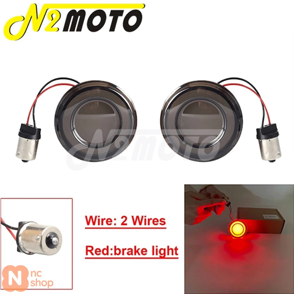 並行輸入品】 バイク用アンバーLEDウィンカーライト ハーレー用ダイナ