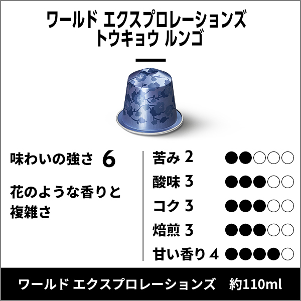 ネスプレッソ 公式 ルンゴ コーヒーセット 5種（50カプセル