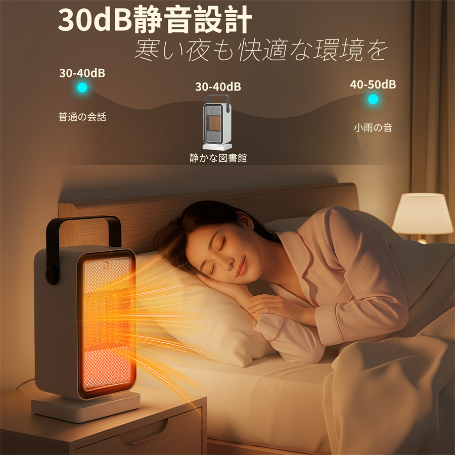 セラミックヒーター 小型 卓上 2秒速暖 足元 暖房 省エネ 電気ファン