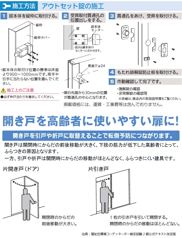 メーカー在庫限り】マツ六 エコ引き戸 標準タイプ・アウトセット錠付