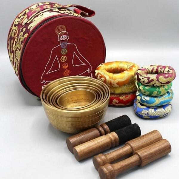 シンギングボウル(梵字) 799g ヒーリング チャクラボウル 密教法具