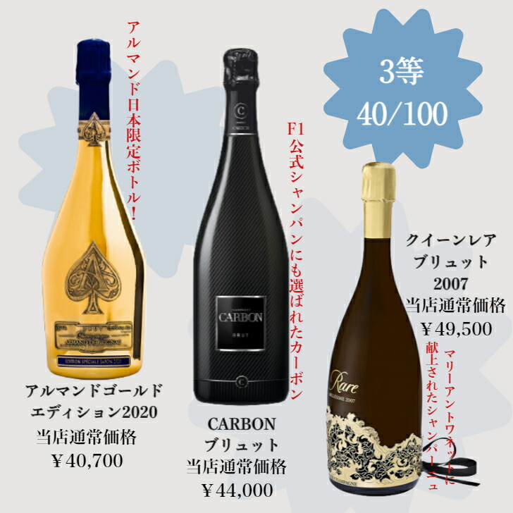 第二弾 超高級プレミアムシャンパンくじ 特賞は豪華アタッシュケース