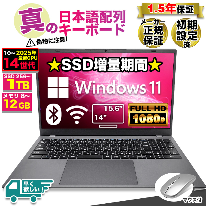 PASOUL ノートパソコン 新品パソコン 第14世代 CPU Intel N150 Pentium