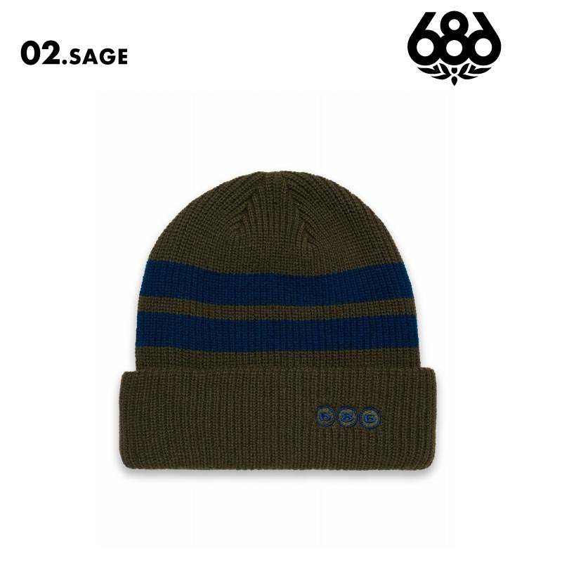686/シックスエイトシックス メンズ ニット帽 SPORT STRIPE BEANIE
