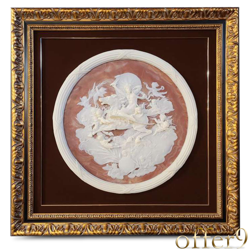 1点もの】アンティーク インコレイストーン カメオアート インテリア