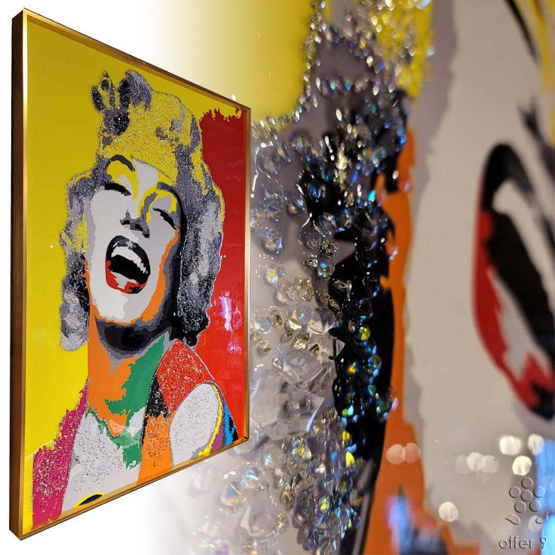 アートパネル 水晶絵 インテリアフレーム おしゃれ 玄関 大型 人物