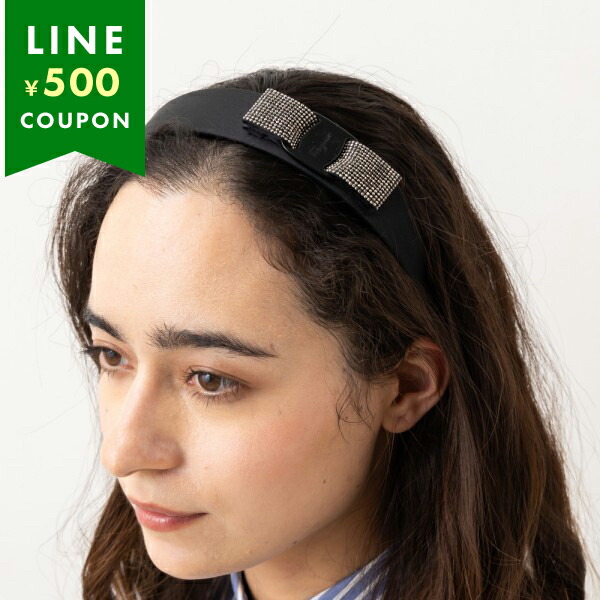 FERRAGAMO フェラガモ ヴァラリボン ラインストーン カチューシャ 美品