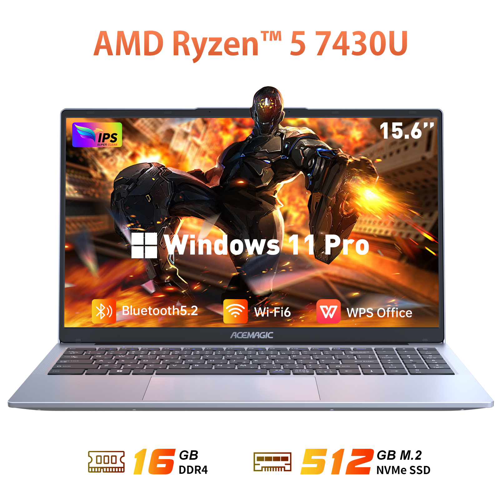 ACEMAGIC ノートPC windows11 Ryzen 5 7430U ノートパソコン AMD