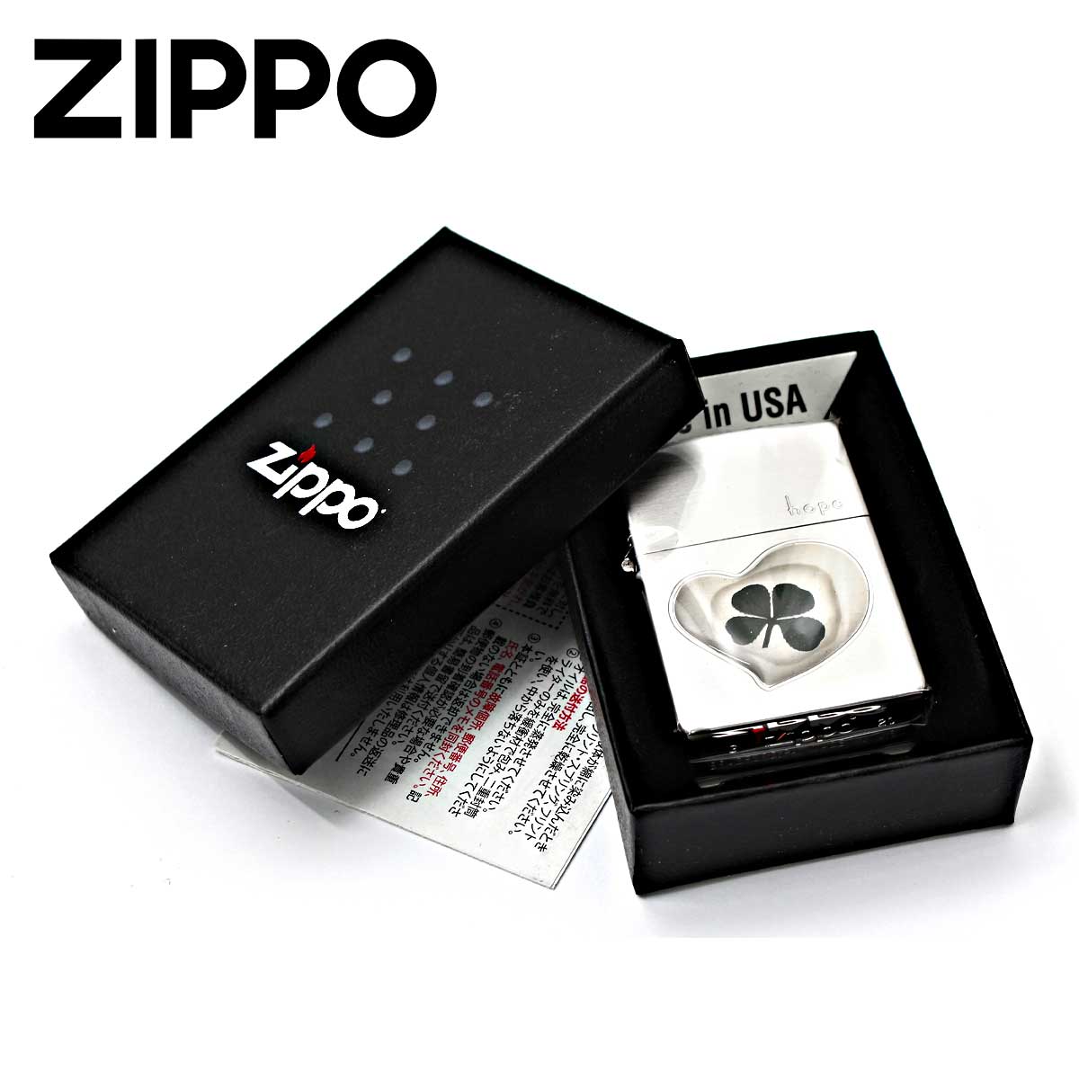 ZIPPO（ジッポー） ジッポライター 四つ葉 クローバー 本物 ホープ