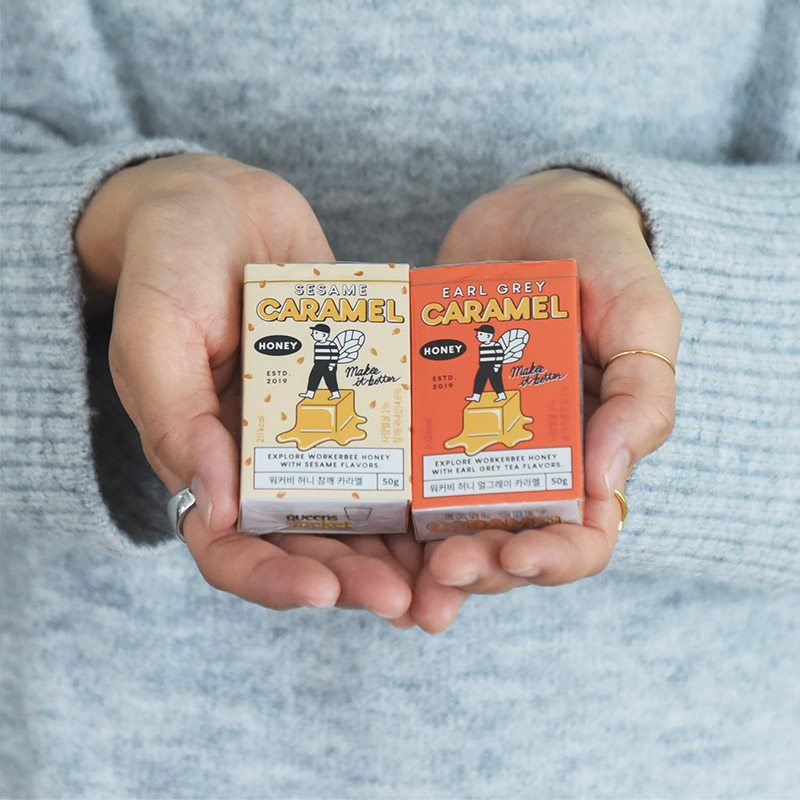 WORKERBEE はちみつキャラメルセット（アールグレイ・ごま