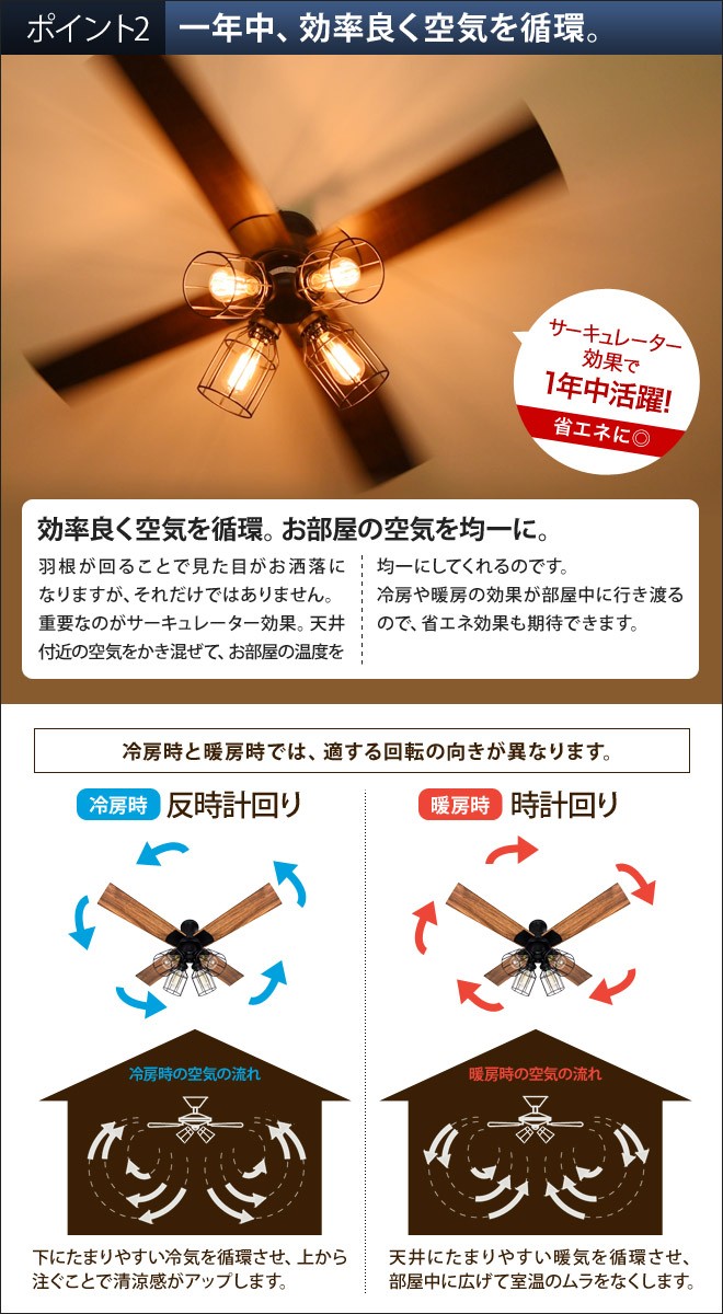 JAVALO ELF シーリングファン ヴィンテージコレクション 選べる豪華