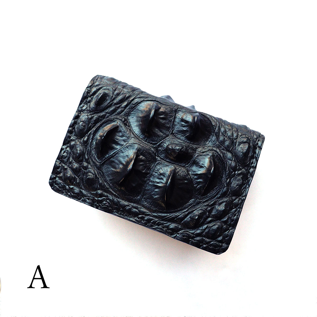 名刺入れ カードケース クロコダイル ナイルクロコ ホーンバック革