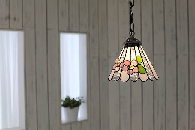 ペンダントライト ステンドグラス ポイント利用 ガラス アンティーク