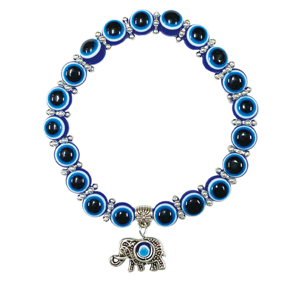 ナザールボンジュウ ブレスレット B ガラス細工 トルコのお守り 青い