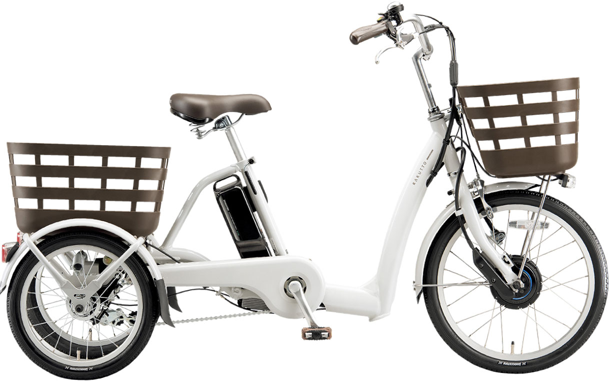 RAKUTTO パンクしない ブリヂストン 電動アシスト三輪自転車