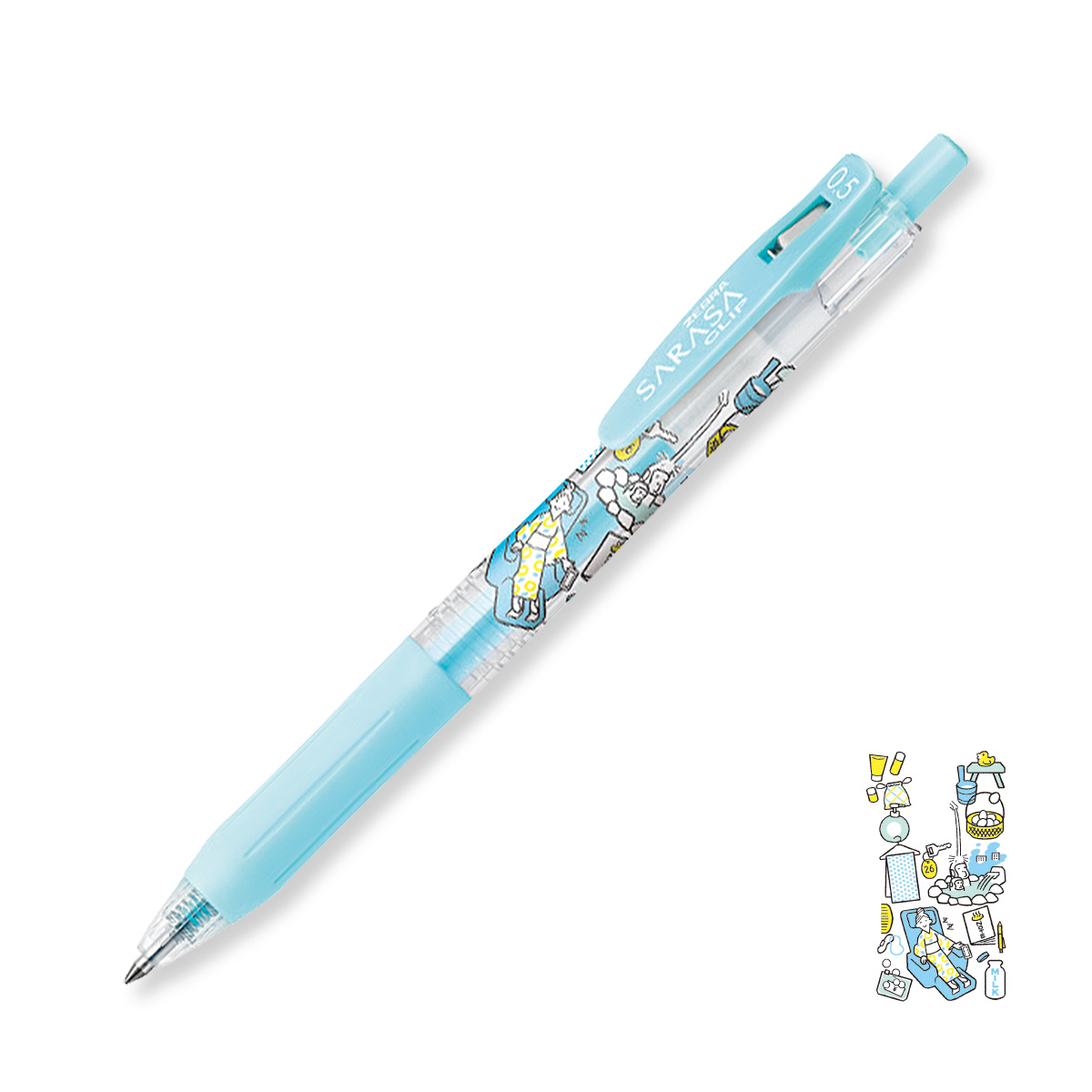 サラサ ゼブラ JJ15-Y2 ゲルボールペン サラサクリップ0．5 Y2