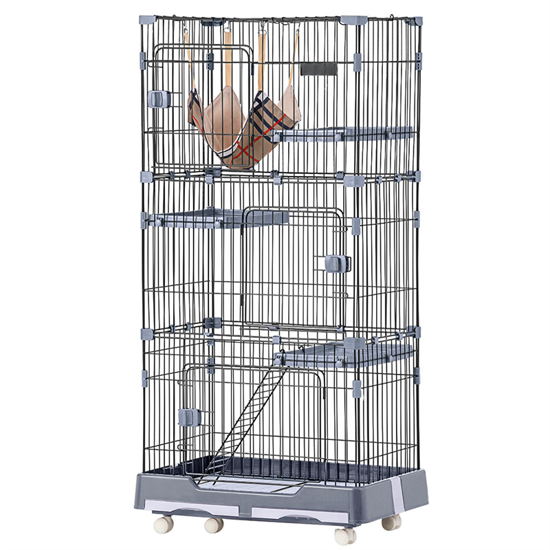 BTM 猫 ケージ キャットケージ ペットケージ キャスター付 猫ゲージ