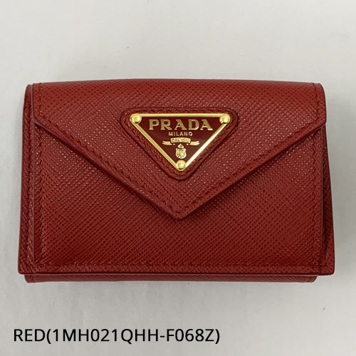 PRADA（プラダ） サフィアーノトライアングル 財布 レディース ピンク