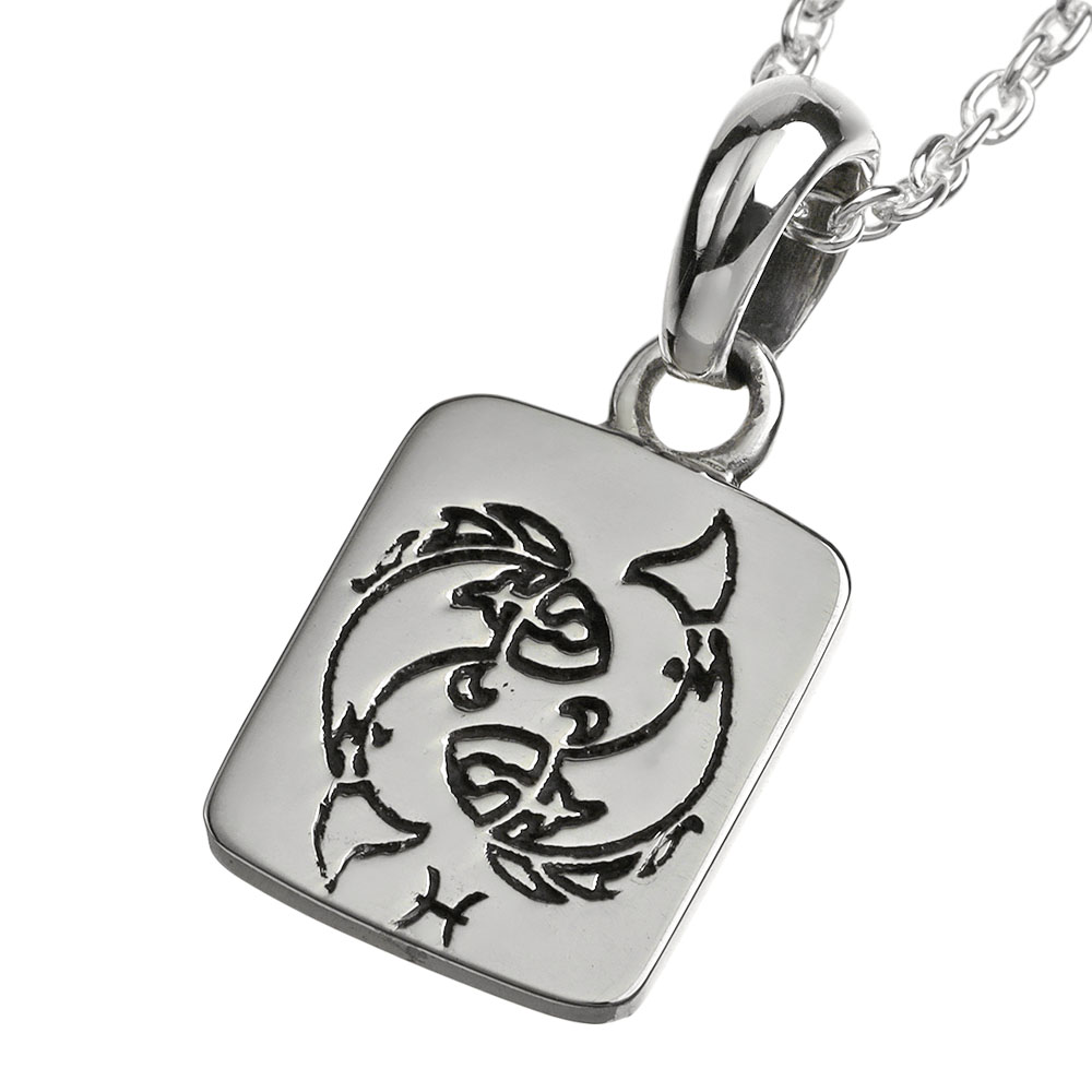 Binich（ビニッチ） 12星座 プレート ペンダント ネックレス メンズ