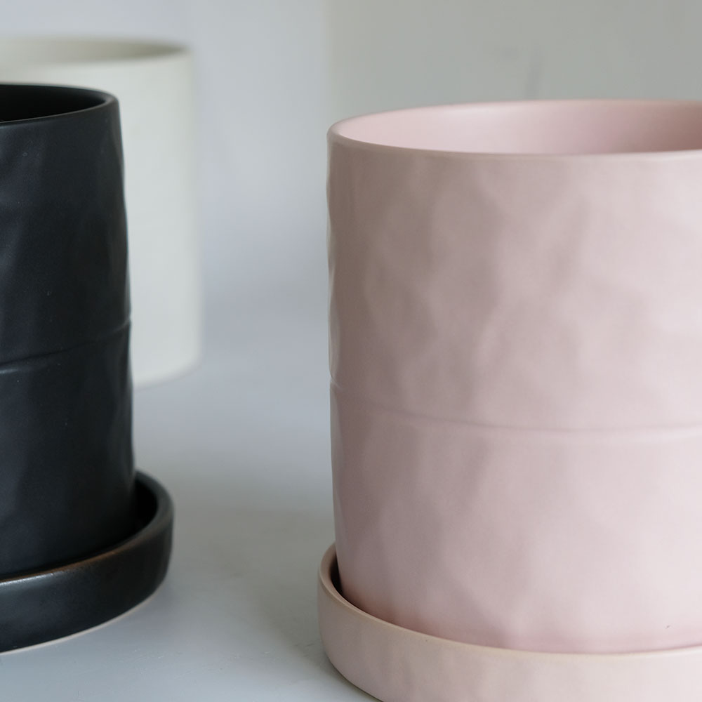 Mirage 15 植木鉢 シンプル 陶器鉢 径15cm 高15cm 底穴あり