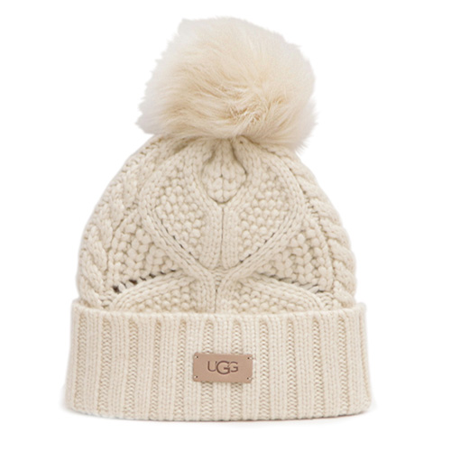 UGG（アグ） 【UGG/アグ】100819 Cable Beanie With Pom ケーブル