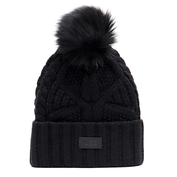 UGG（アグ） 【UGG/アグ】100819 Cable Beanie With Pom ケーブル