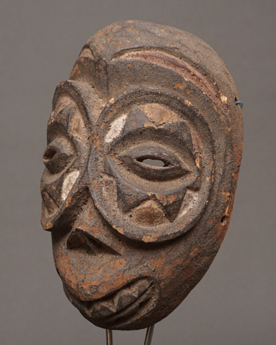 アフリカ コンゴ チョクウェ族 マスク 仮面 No.368 木彫り アフリカン