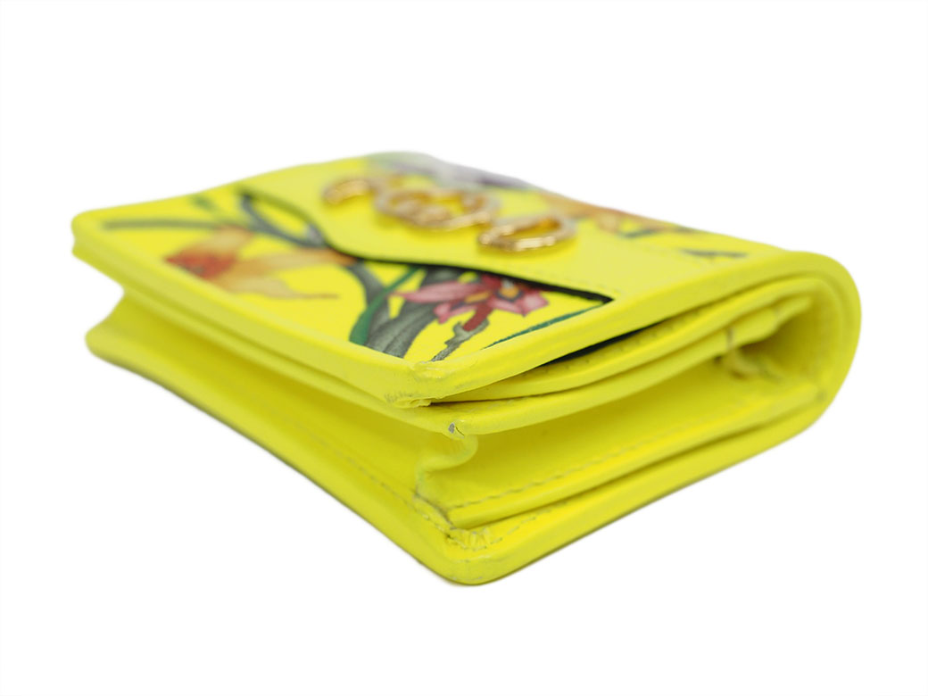 GUCCI（グッチ） フローラ ズゥミ コンパクトウォレット ネオン