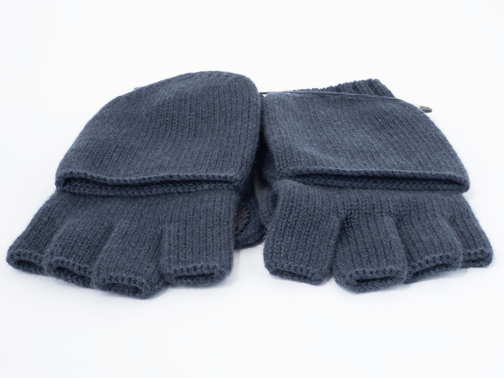 HERMES（エルメス） 手袋 リオネル 指なし カシミヤ ブルーノワール