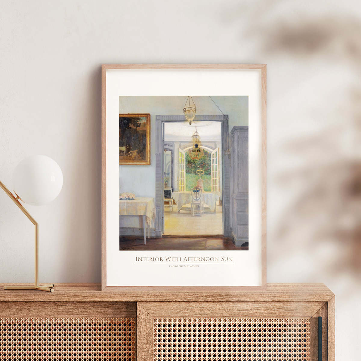 ゲオルク・アーヘン 午後の光 アートポスター インテリア 特大 A2 風景