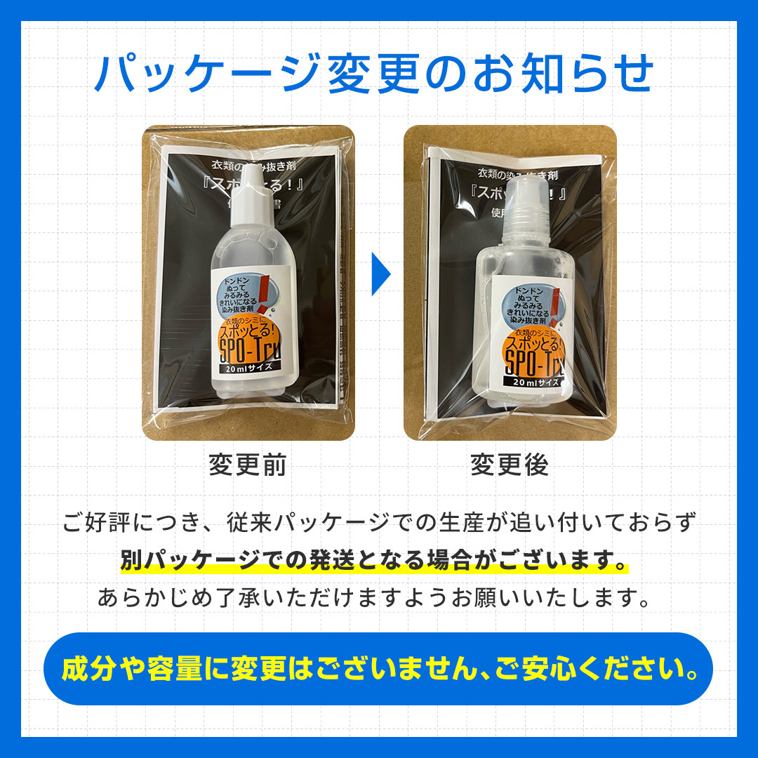スポッとる 染み抜き剤 携帯用 20ml スポットル 染み抜き 携帯 : バカ