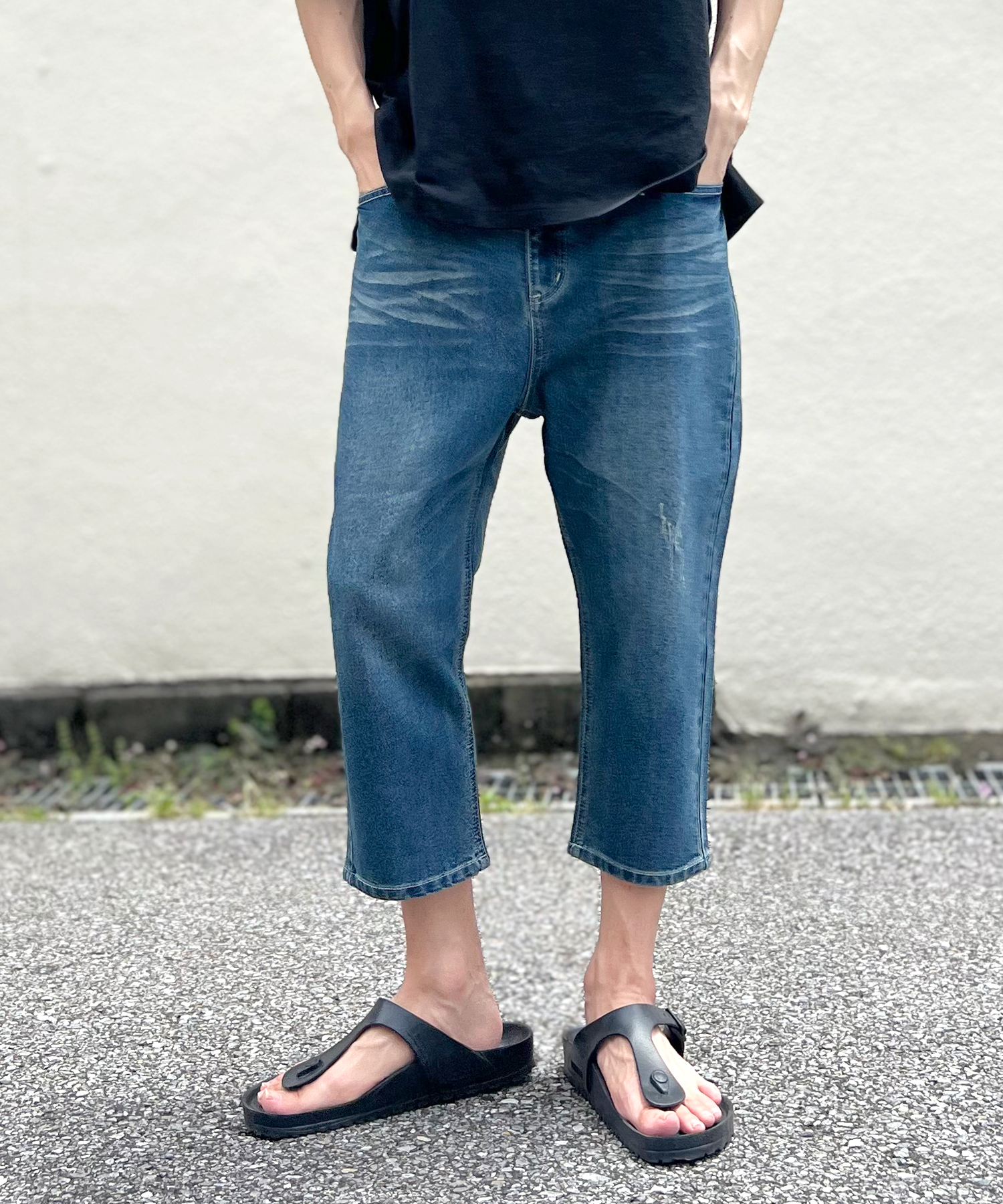 BEATJIVE（ビートジャイブ） デニムパンツ メンズ 7分丈 涼しい