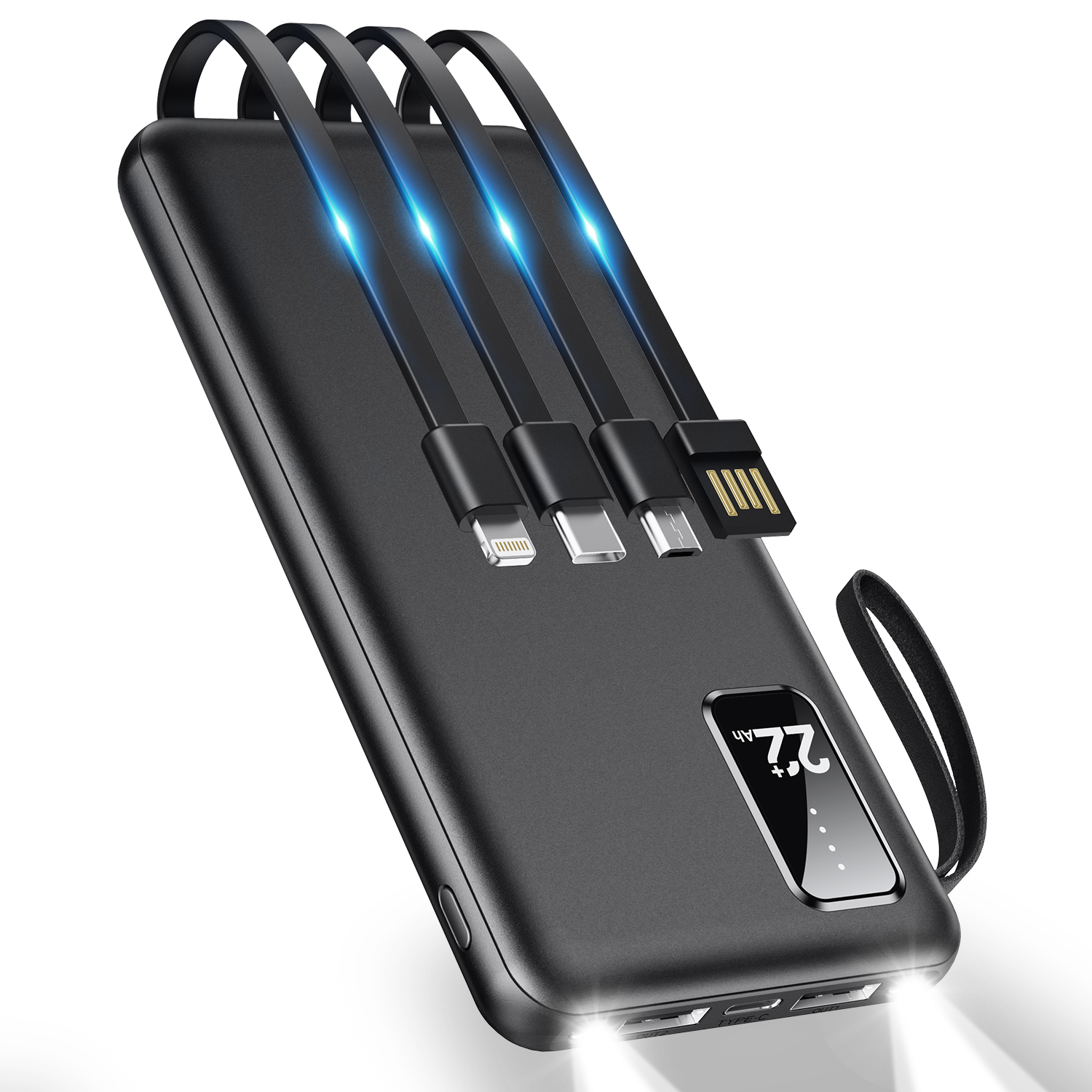 モバイルバッテリー 軽量 22800mAh 大容量 薄型 5台同時充電 急速充電