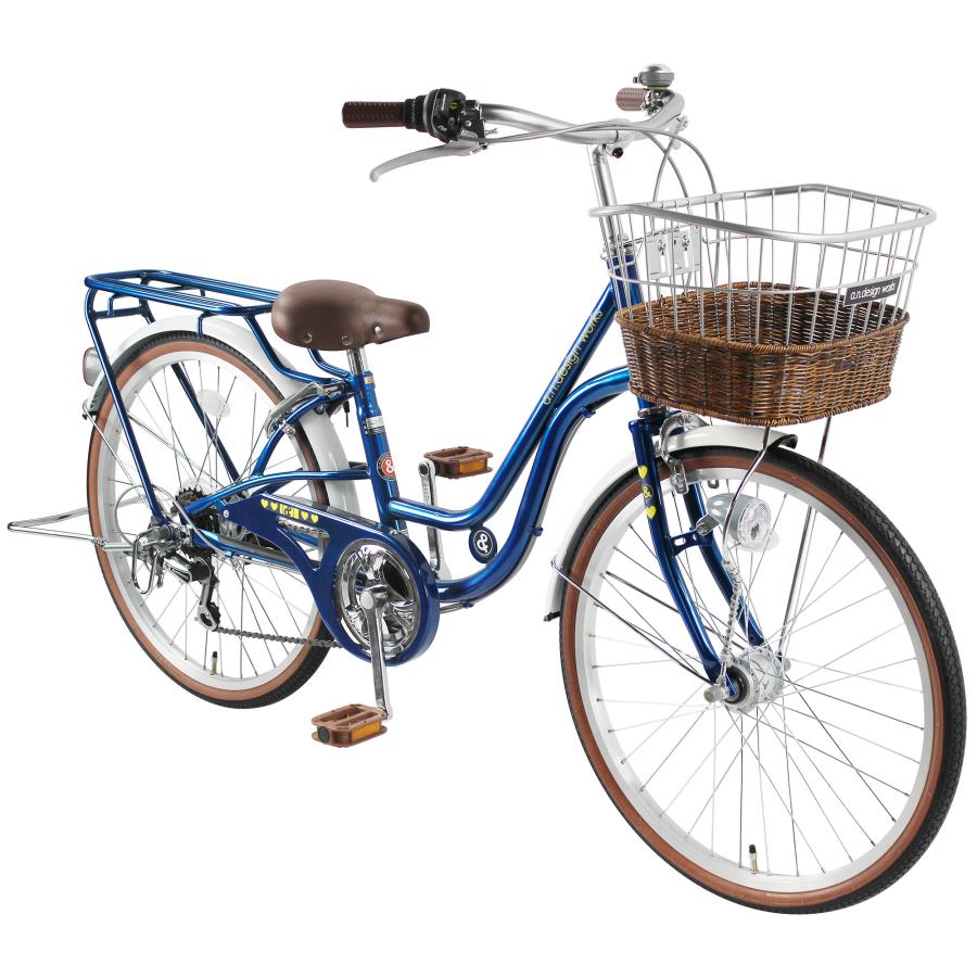 自転車 子供用 6段変速 おしゃれ 24インチ a.n.design works オート