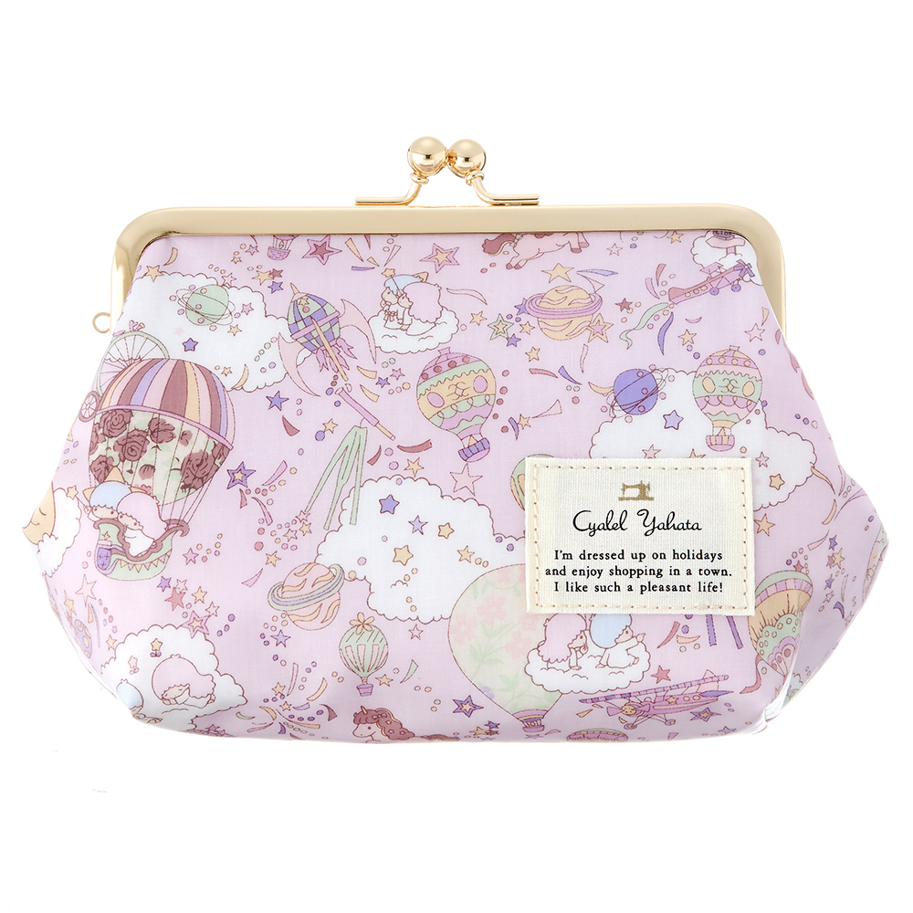 sanrio（サンリオ） がま口 ポーチ 化粧ポーチ 花柄 メイクポーチ