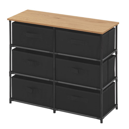 ぼん家具 【完成品】 チェスト 4段 引き出し 収納チェスト 6杯 タンス