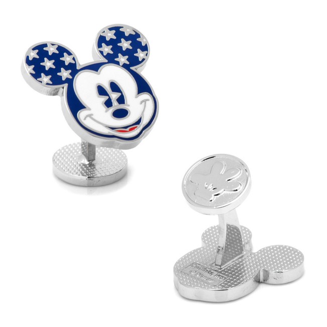 カフス カフスボタン ミッキー マウス ディズニー ブルー スター DN