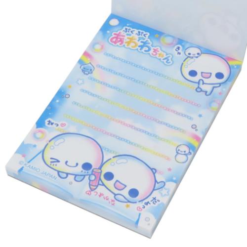 メモ帳 ぷくぷくあわわちゃん ミニミニメモ ずっとなかよし 新学期準備