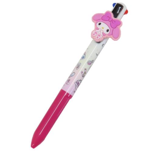 マイメロディ キャラクター ボールペン マスコット付き4色ボールペン