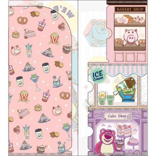 チケットホルダー ミニクリアファイル スイーツ PIXAR ディズニー