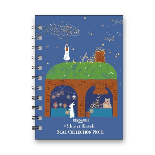 シール手帳 Shinzi Katoh シール帳 ランプ星 シール堂印刷