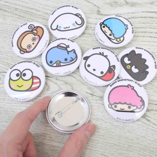 バッドばつ丸 缶バッジ カンバッジ SANRIO CHARACTERS x もにまるず