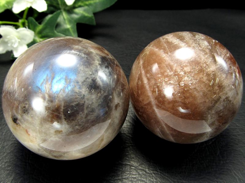 サンムーンストーン 丸玉 スフィア 58〜60mm 天然石 パワーストーン