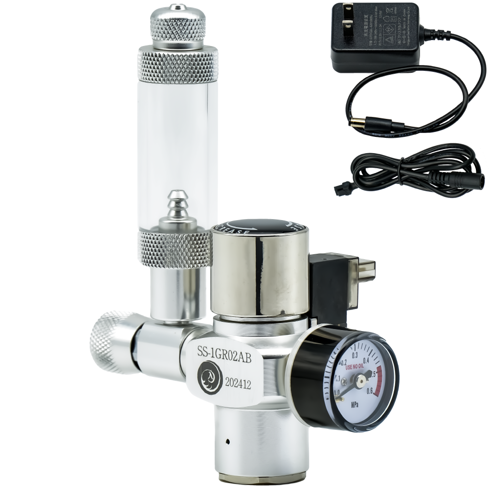 自動でCO2添加 水草育成用CO2フルセット Dタイプ （デジタルタイマー